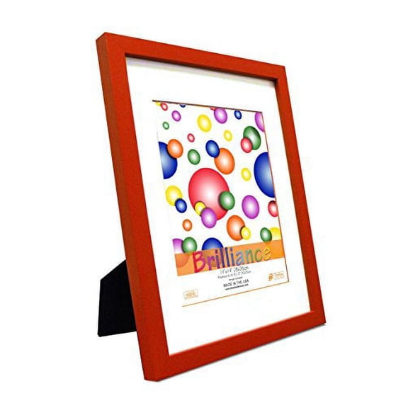 Brillance Tabletop Photo Frame Size: 11" x 14", Color: Red