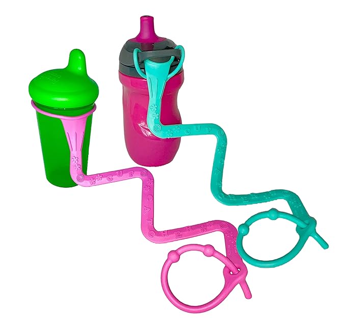 Brilli Baby Sippy Cup Catcher 2Pack Patented Safety Tether Holder