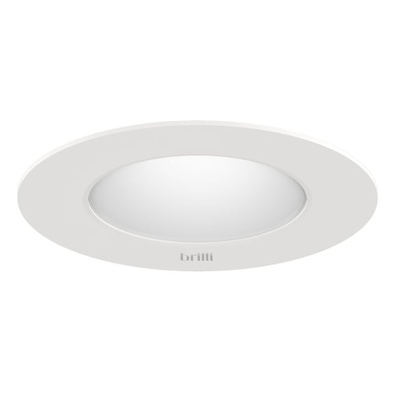 Brilli Get in Sync 4" Circadian Wellness LED Retrofit Recessed Dimmable Ceiling Light, 11 Watts, 700 Lumens, Cool White to Warm White
