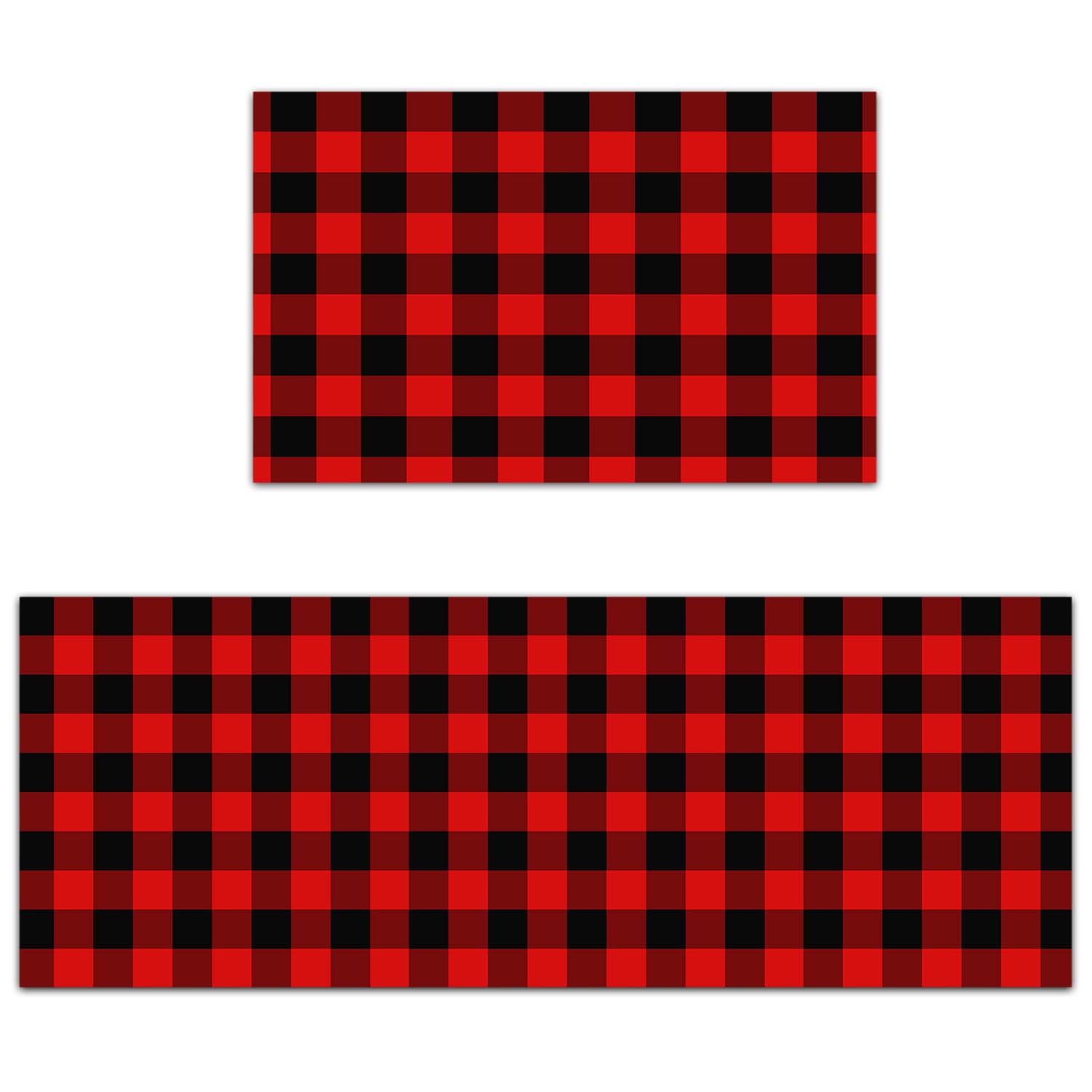 BrilliStar Kitchen Mat Set of 2 Non Slip Thick Kitchen Rugs and Mats