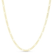 KARAT RUSH Brilliance 14KT Yellow Gold 20" Lite Figaro Chain