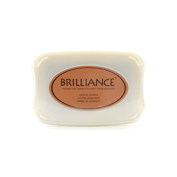 Brilliance Archival Pigment Ink pearlescent cosmic copper, 3.75 in. x 2.625 in., pad (pack of 2)