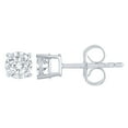 thumbnail image 1 of Brilliance Classic Diamond Stud Earrings, 1/4 ct.t.w. in 10K, White Gold, 1 of 2