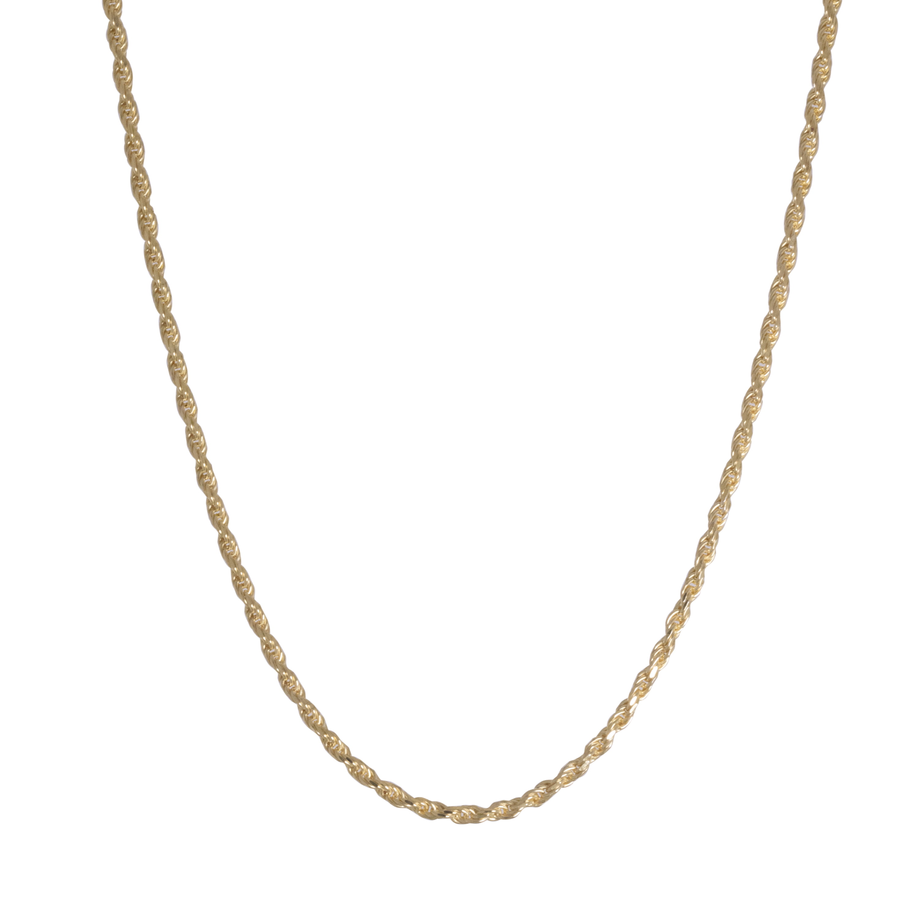 Brilliance Diamond Cut Rope Chain Necklace, 30" Sterling Silver