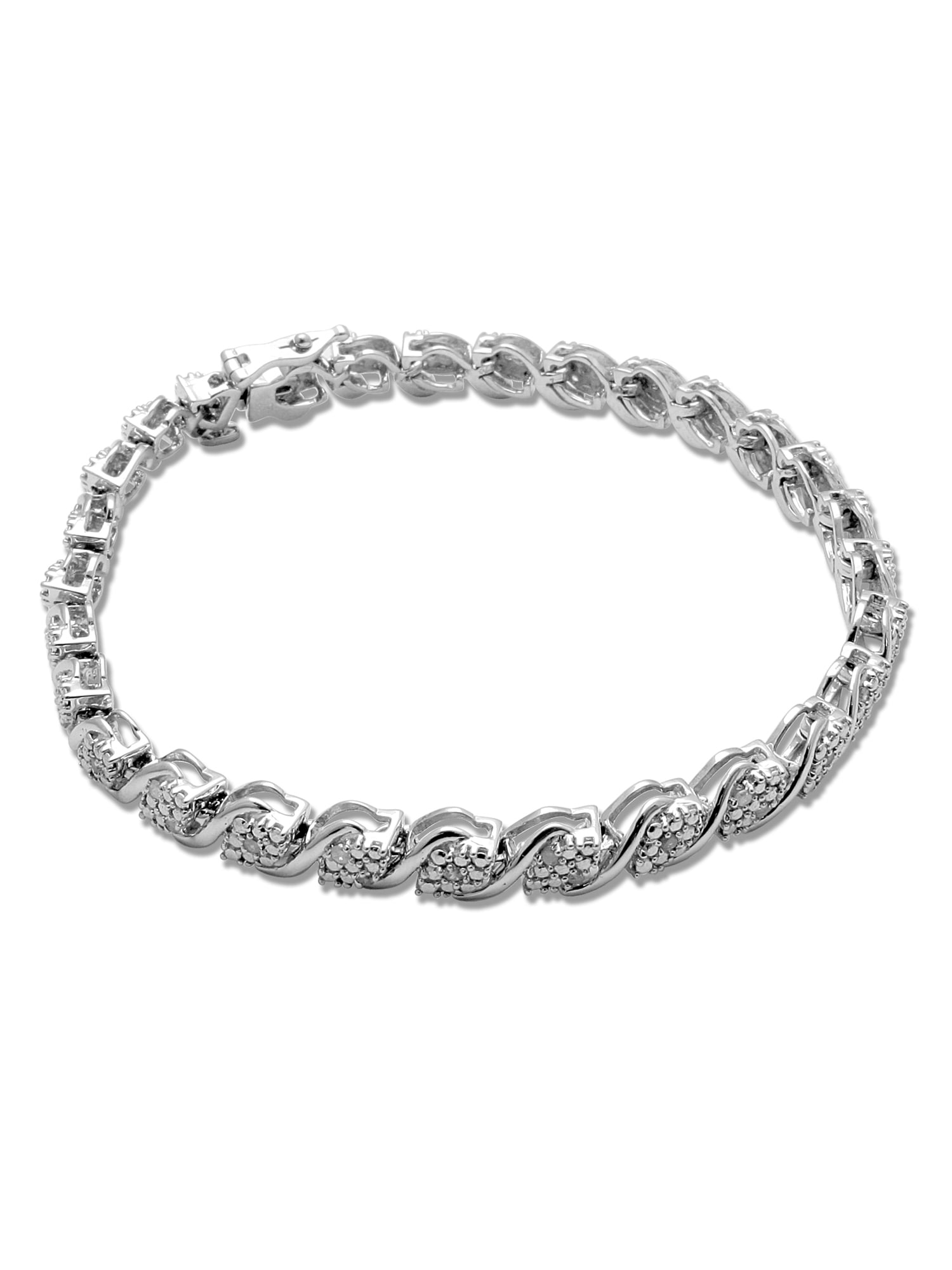 Brilliance Diamond Tennis Bracelet 1/2 ct. t.w. in Sterling Silver, 7.25"