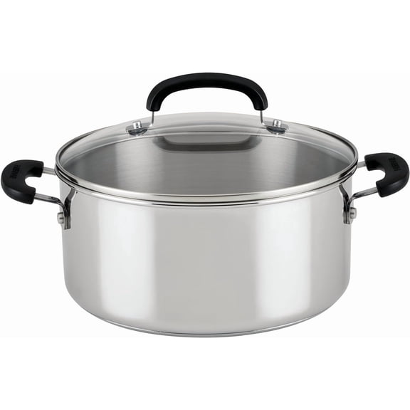 Brilliance Dutch Oven Pot with Lid, 5 Quart, Stainless Steel