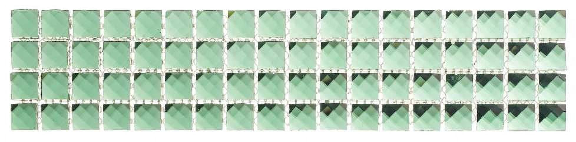 Brilliance Emerald Green 1-in. Beveled Glossy Glass Mosaic Wall Tile