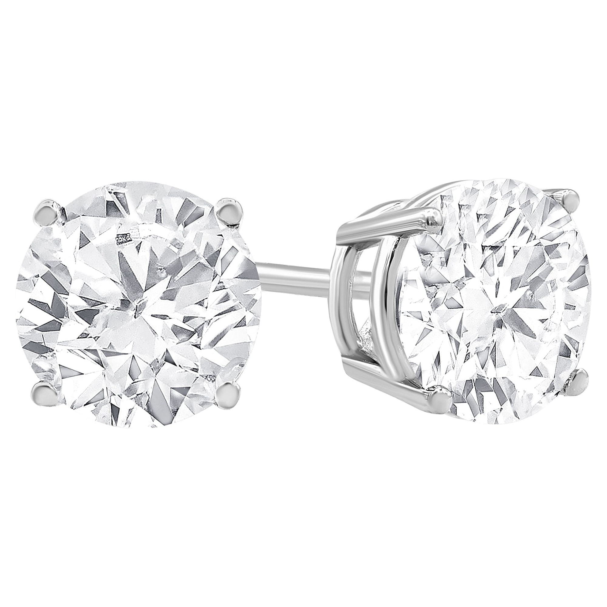 Diamond Stud Earrings - Superior Quality in Yellow Gold 1/20 CT to 1 CT T.W.
