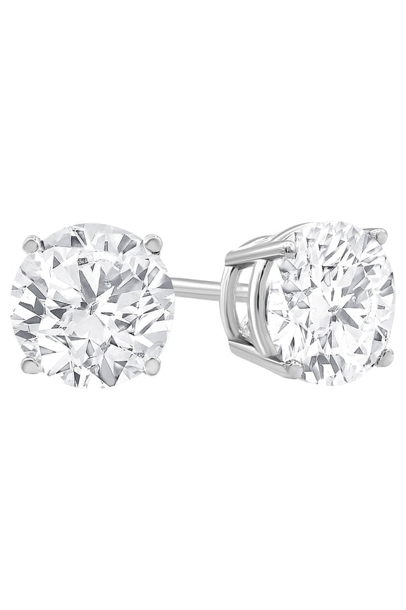 0.75 Carat T.W. Diamond Stud Earring in 14K White Gold, (I-J, I2-I3)