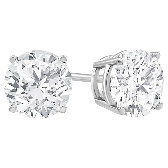 1.00 Carat T.W. Diamond Stud Earring in 14K White Gold, (I-J, I2-I3)