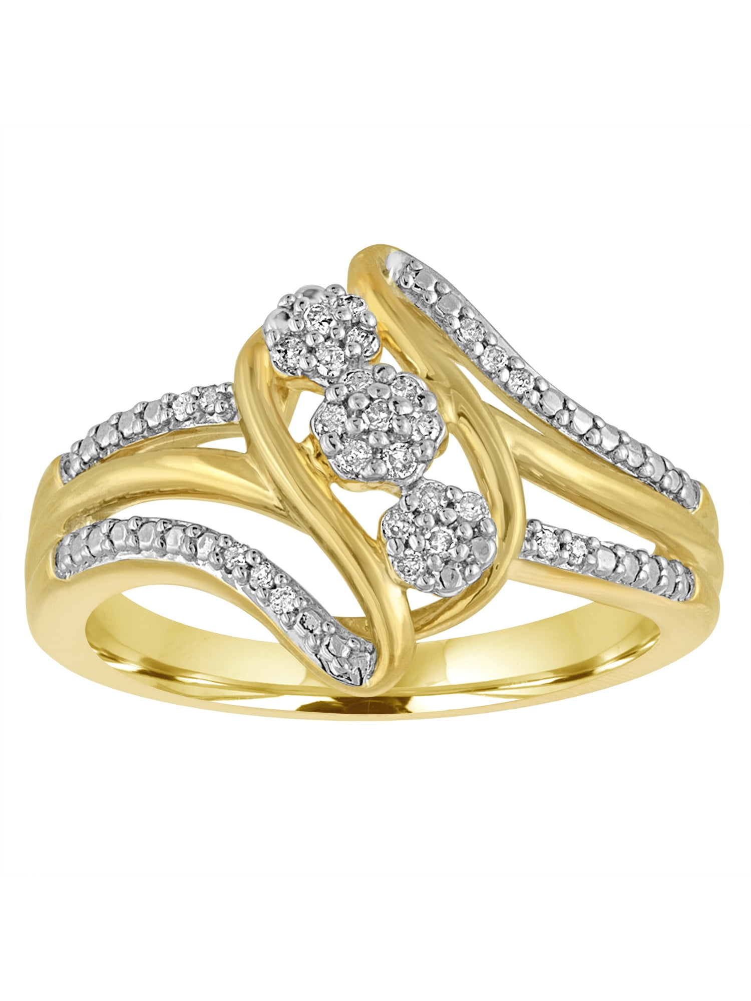 Brilliance Fine Jewelry 1/10 Carat T.W. Diamond Sterling Silver and