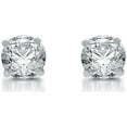 thumbnail image 1 of Brilliance Fine Jewelry 1/2 CTTW Diamond 10k White Gold Solitaire Studs (H-I, I2) IGI Certified, 1 of 7