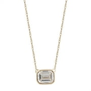 BRILLIANCE FINE JEWELRY 1/2 Carat Lab Grown Diamond Women Solitaire Pendant 14KT Gold Plated Silver