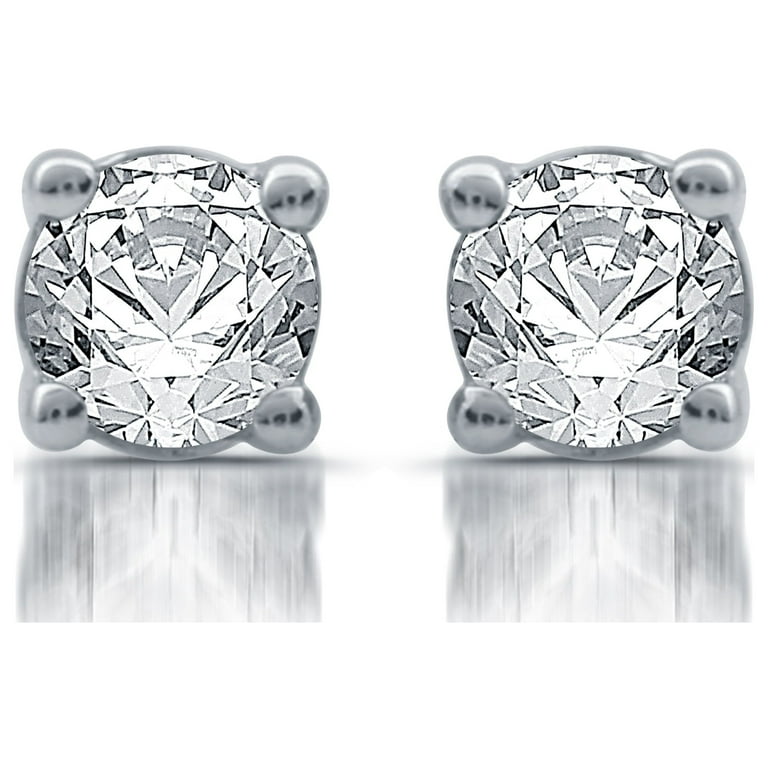 Brilliance Fine Jewelry 1/3 CTW Round Diamond Women's Sterling