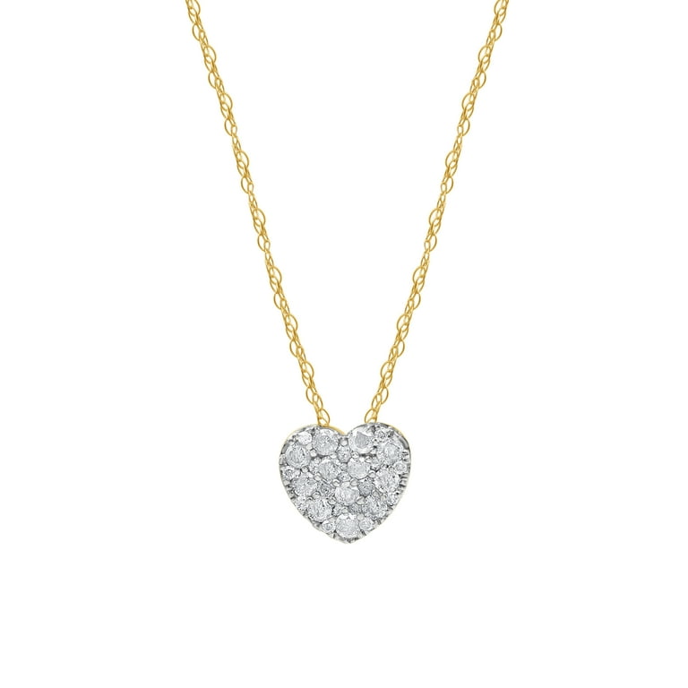 LADIES PENDANT WITH CHAIN 0.33CT ROUND DIAMOND 10K WHITE GOLD LADIES PENDANT WITH CHAIN 0.33CT ROUND DIAMOND 10K WHITE GOLD