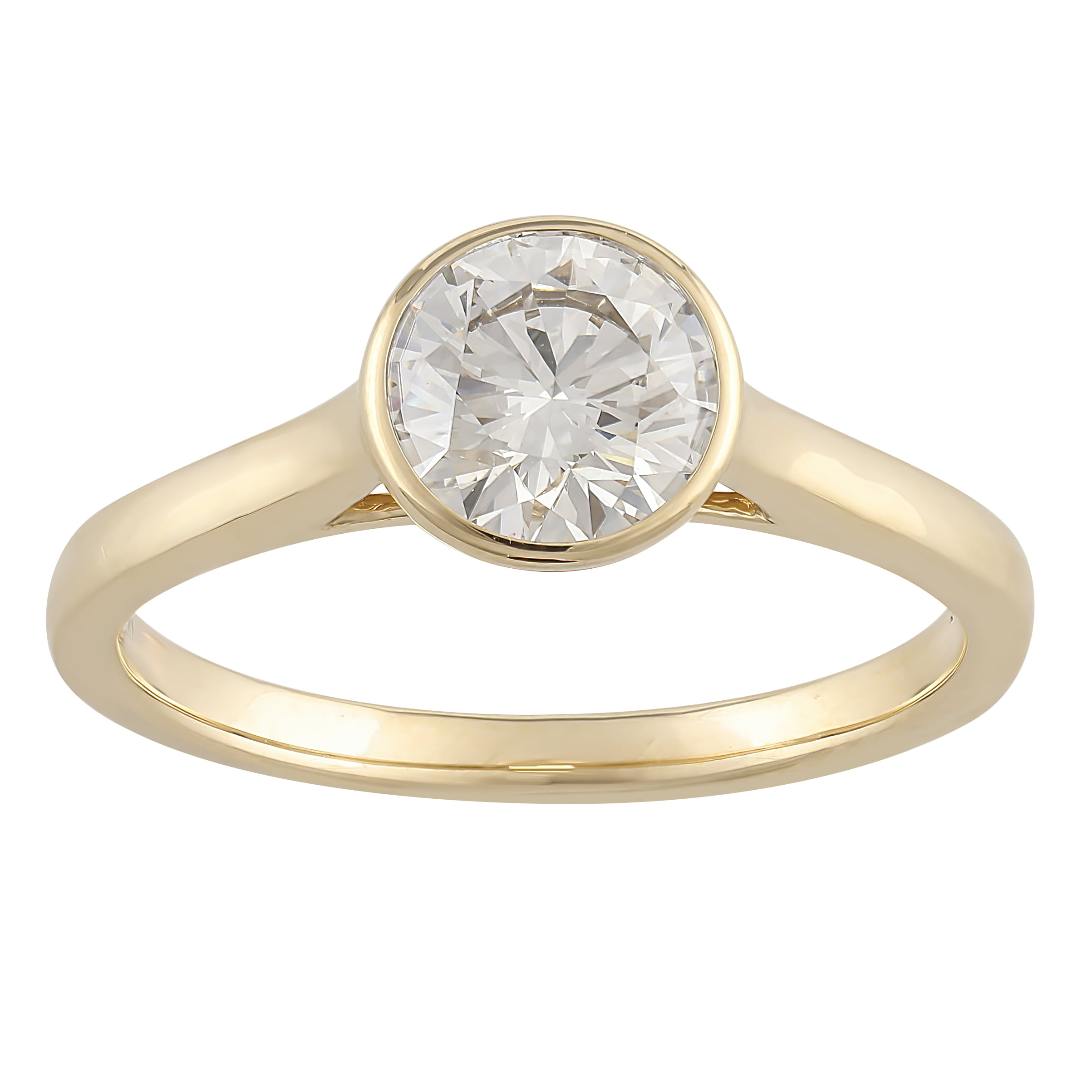 【HYERES LOR】24SS★ Lab Diamond 14K(Y) 1ct Solitaire Ring Brilliance Fine Jewelry 1 Carat Lab Grown Diamond Women