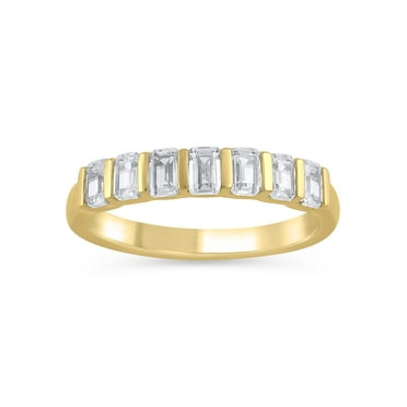 Brilliance Fine Jewelry 1 Cttw Lab Grown Diamond Anniversary Band Ring in 10K Yellow Gold