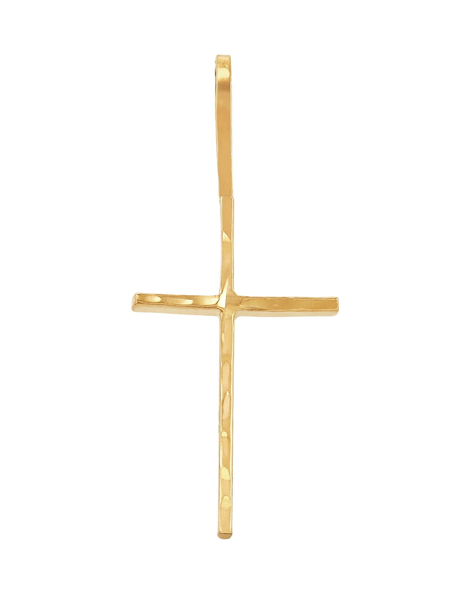 Brilliance Fine Jewelry 10K Stick Cross Pendant Charm
