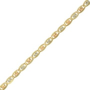 Brilliance Fine Jewelry 10K Tri-Tone YWR Gold Valentino Star Chain Necklace, 20
