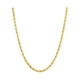 thumbnail image 1 of Brilliance Fine Jewelry 10K Yellow Gold 2.80MM - 2.90MM Hollow Rope Necklace, 22", 1 of 4
