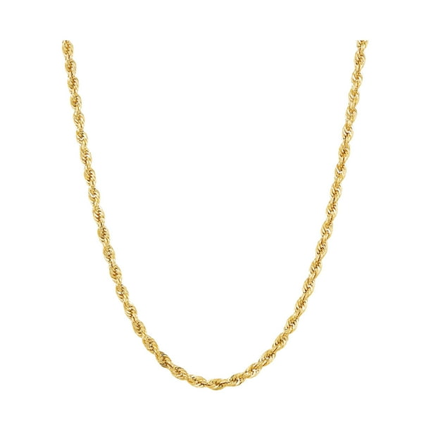 アクセサリー 10K Gold Rope Necklace 51cm 2mm 14kt Yellow Gold Rope Necklace | Costco
