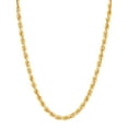 thumbnail image 1 of Brilliance Fine Jewelry 10K Yellow Gold 3.20MM - 3.40MM Hollow Rope Necklace, 24", 1 of 5