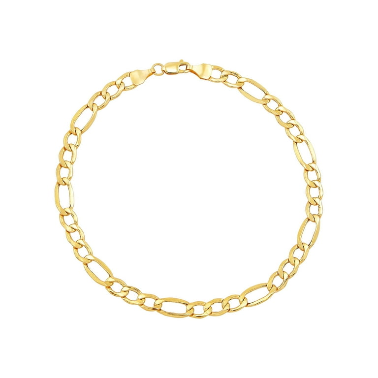 Round Link Solid Gold Bracelet