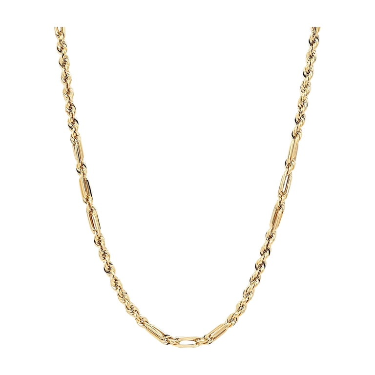 Brilliance Fine Jewelry 10K Yellow Gold 4.00MM Milano Hollow Rope 