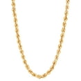 thumbnail image 1 of Brilliance Fine Jewelry 10K Yellow Gold 4.85MM-4.90MM Hollow Rope Necklace, 22", 1 of 5