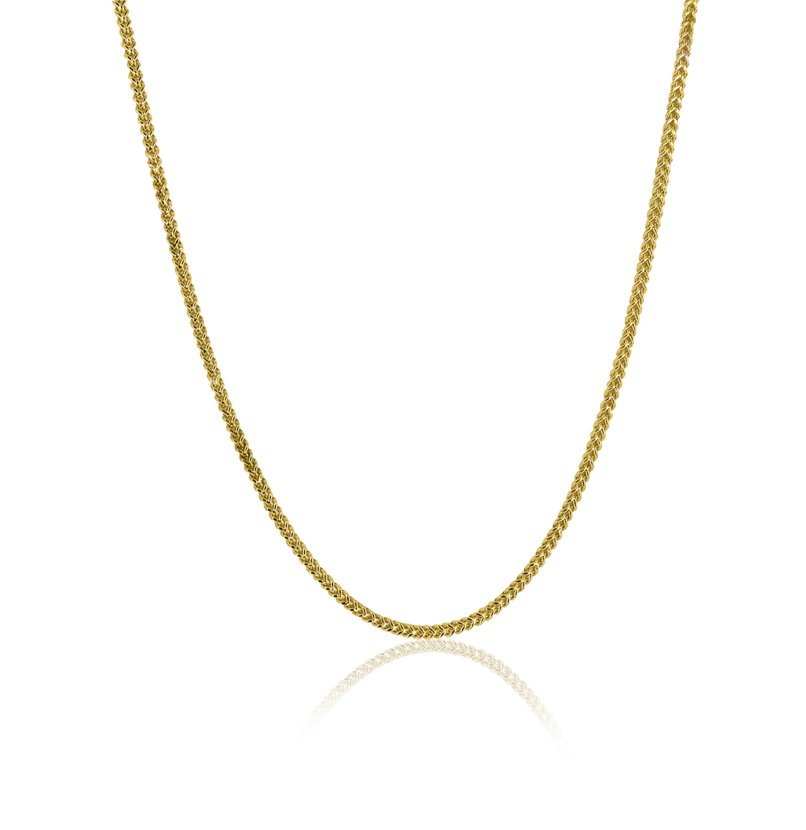 Brilliance Fine Jewelry 10K Yellow Gold Adult Franco Chain 22"