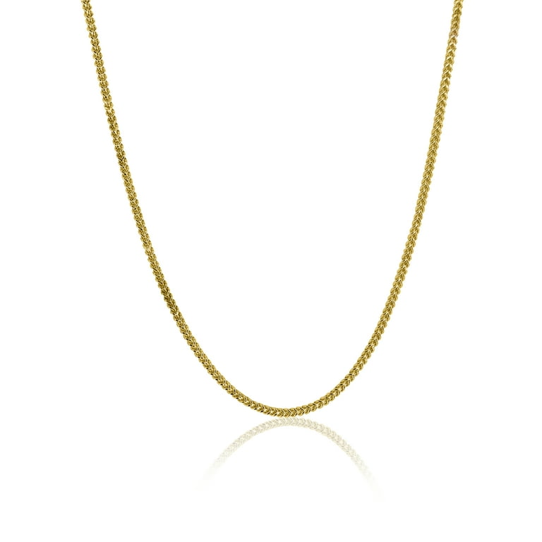 Brilliance Fine Jewelry 10K Yellow Gold Adult Franco Chain 22