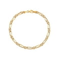 thumbnail image 1 of Brilliance Fine Jewelry 10K Yellow Gold Alternating Oval and Round Links Bracelet, 7.5", 1 of 4
