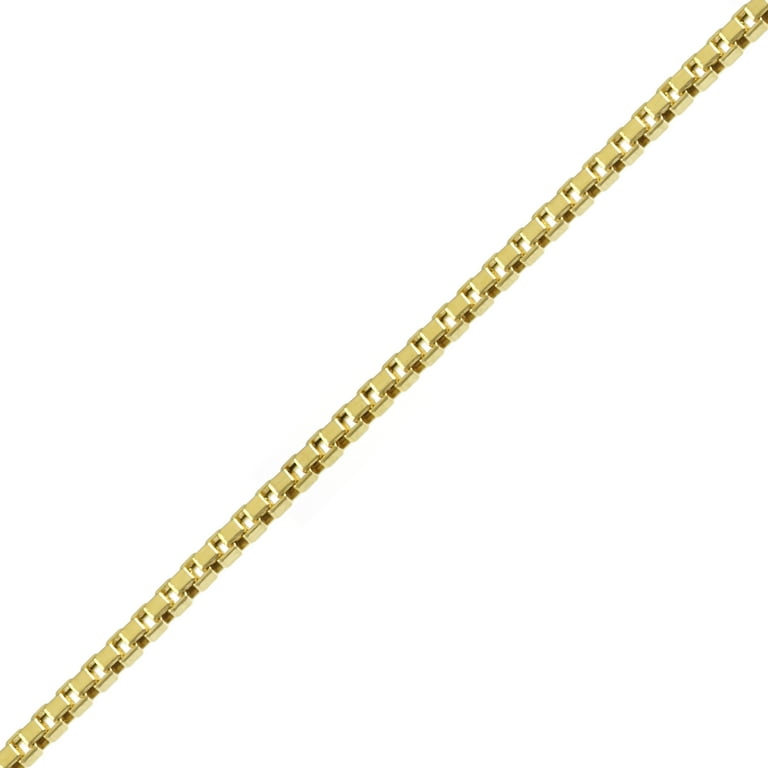 Brilliance Fine Jewelry 10K Yellow Gold DC Box Chain Necklace 20 Walmart