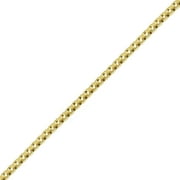 Brilliance Fine Jewelry 10K Yellow Gold DC Box Chain Necklace, 20