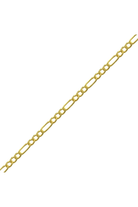 10K Yellow Gold Figaro Chain Necklace, 20"