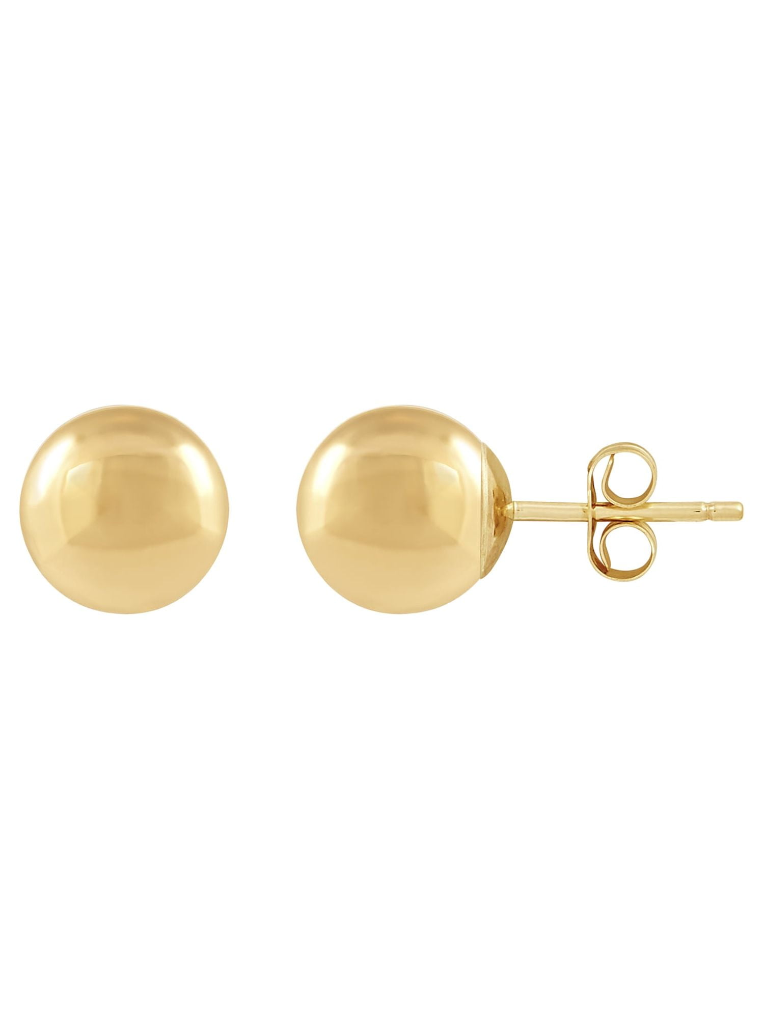 Brilliance Fine Jewelry 10K Yellow Gold Hollow 7MM Ball Studs Earrings