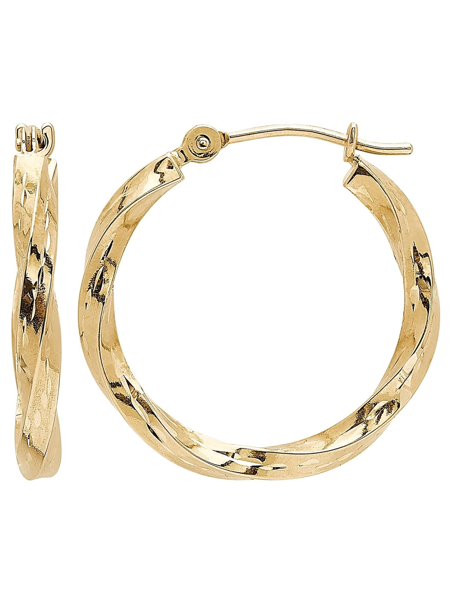 10 karat gold hoop sale earrings at walmart