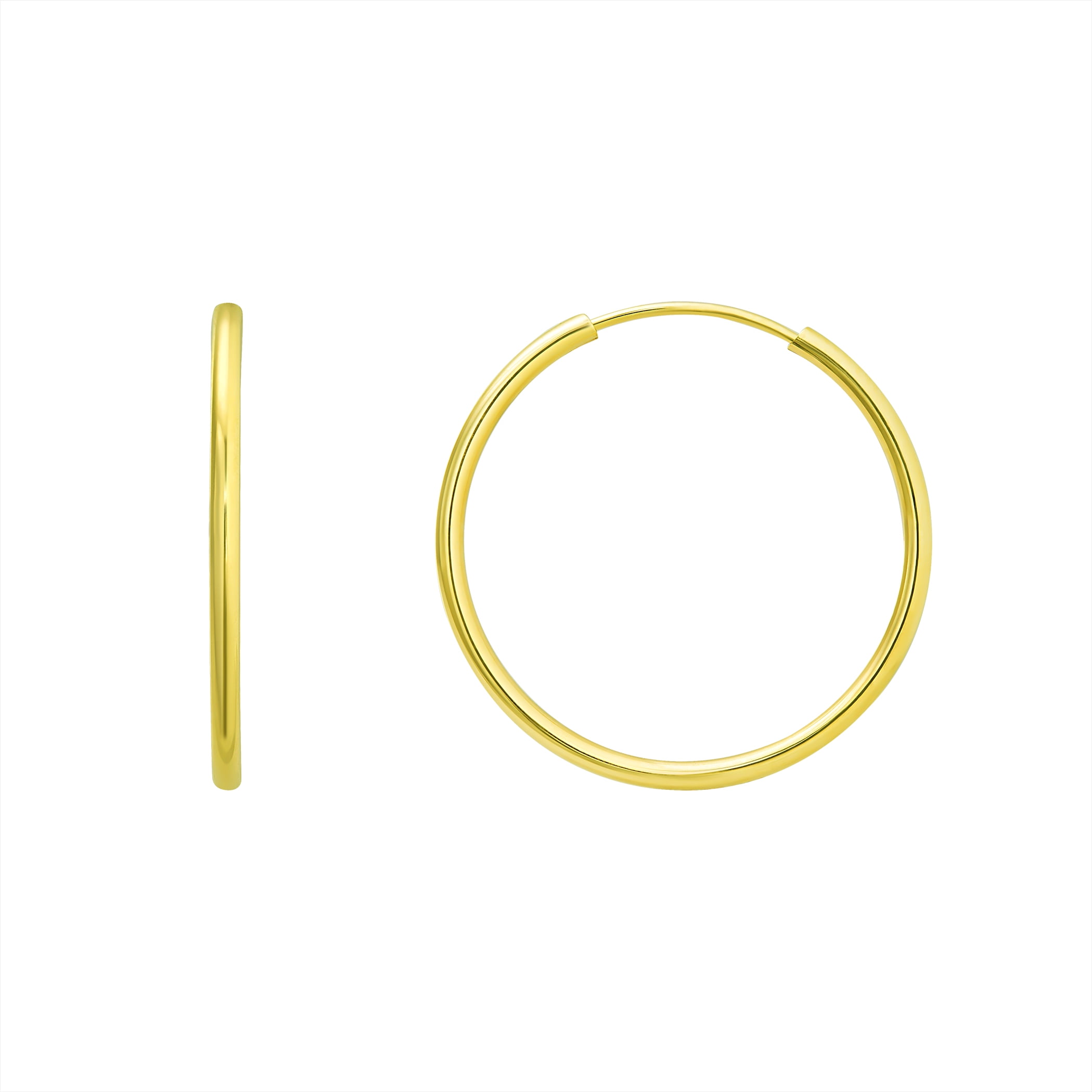 Brilliance Fine Jewelry 10KT Yellow Gold 20MM Endless Hoop Earrings
