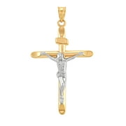 Brilliance Fine Jewelry 10kt Gold Crucifix Charm