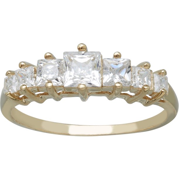 Brilliance Fine Jewelry 10kt Yg Pc Pyramid Band