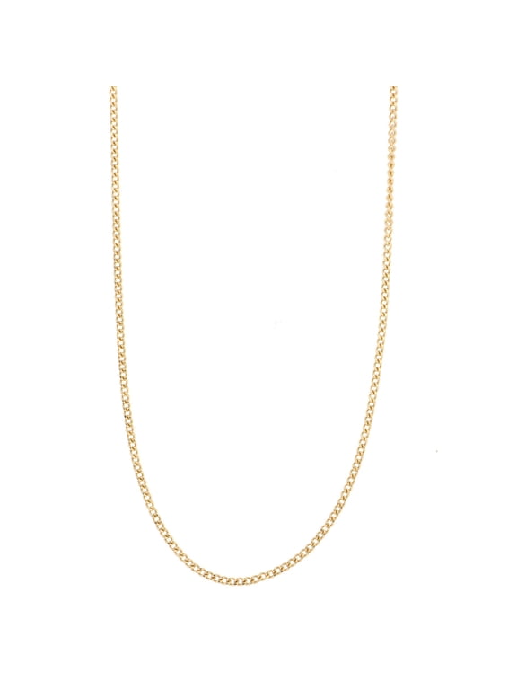 14 KT Yellow Gold Adjustable 16"-18" Diamond Cut Chain