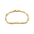 thumbnail image 1 of Brilliance Fine Jewelry 14K Gold Plated Sterling Silver Children's Figaro ID Bracelet, 5” +0.5”, 1 of 5