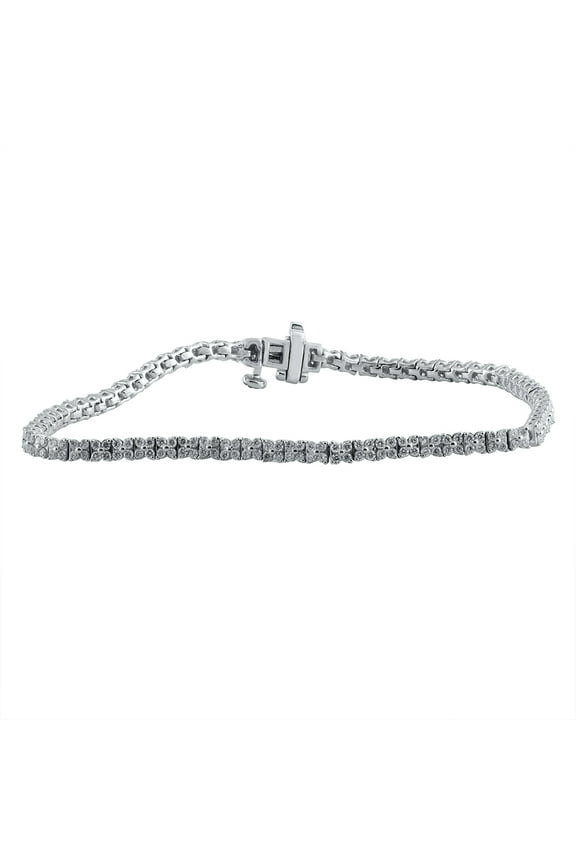 2 Carat T.W. Lab Grown Diamond Women Tennis Bracelet in 925 Sterling Silver
