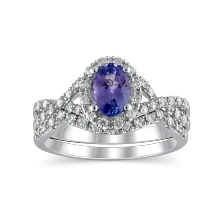 Brilliance Fine Jewelry 3/8 Carat T.W Diamond Bridal, 10kt White Gold