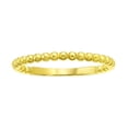 thumbnail image 1 of Brilliance Fine Jewelry Adult Ladies Stackable 10KT Yellow Gold Beaded Band Ring, Size 7, 1 of 3