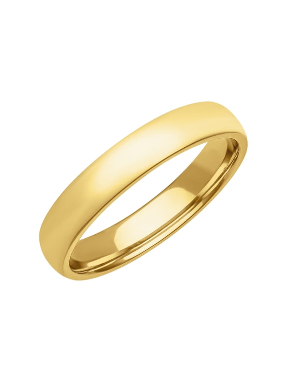 Band Rings, 18K Yellow Gold Sterling Silver