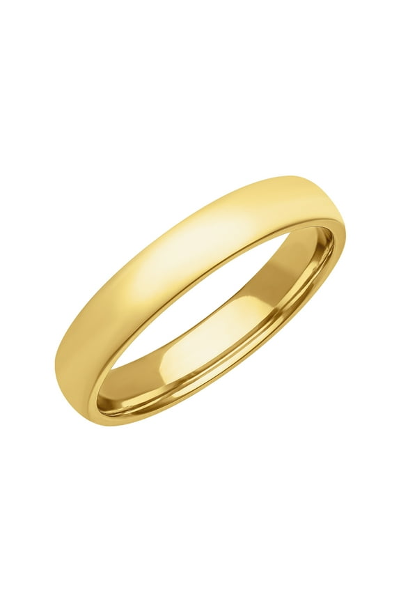 Band Rings, 18K Yellow Gold Sterling Silver