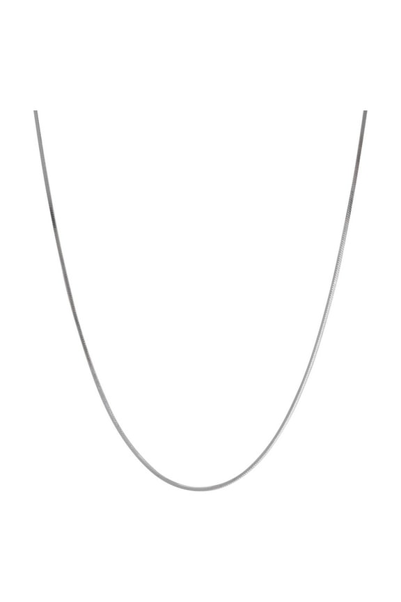Chain Necklace, Sterling Silver, 24 in, Square Snake