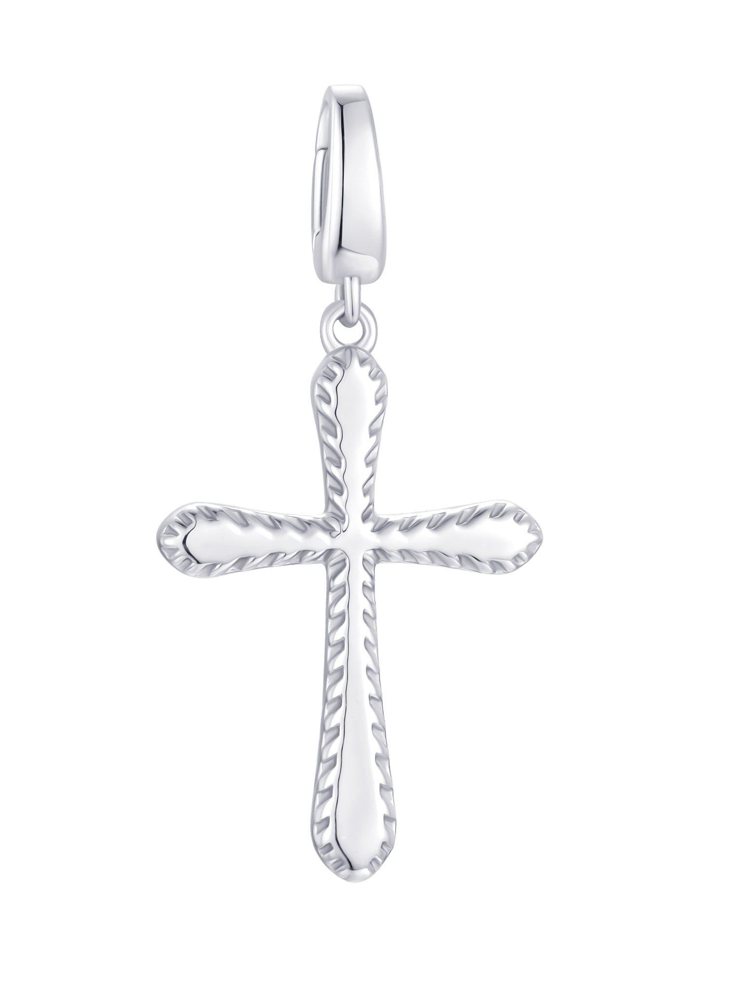 Brilliance Fine Jewelry Cross Charm in Sterling Silver