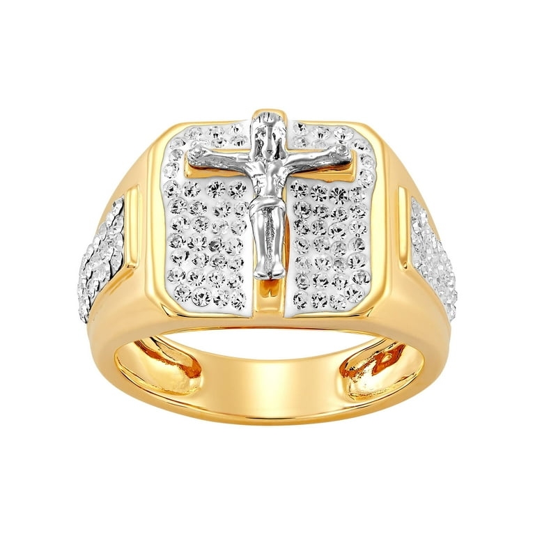 Brilliance Fine Jewelry Crystals Eagle Ring in Sterling Silver and